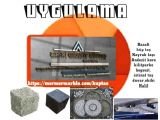 Er-ni doğal kırma bazalt küp taş granit küp taş uygulama ekibi Halil